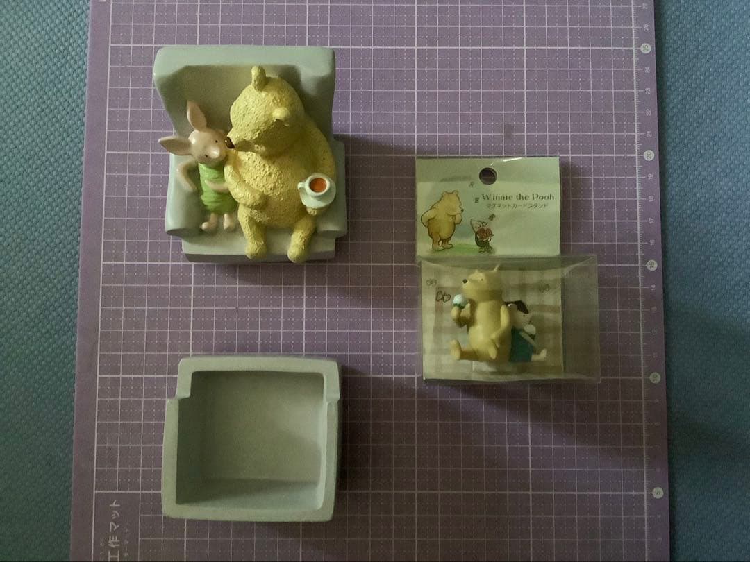 ディズニー クラッシックプー スタンプ キーホルダー 小物入れ