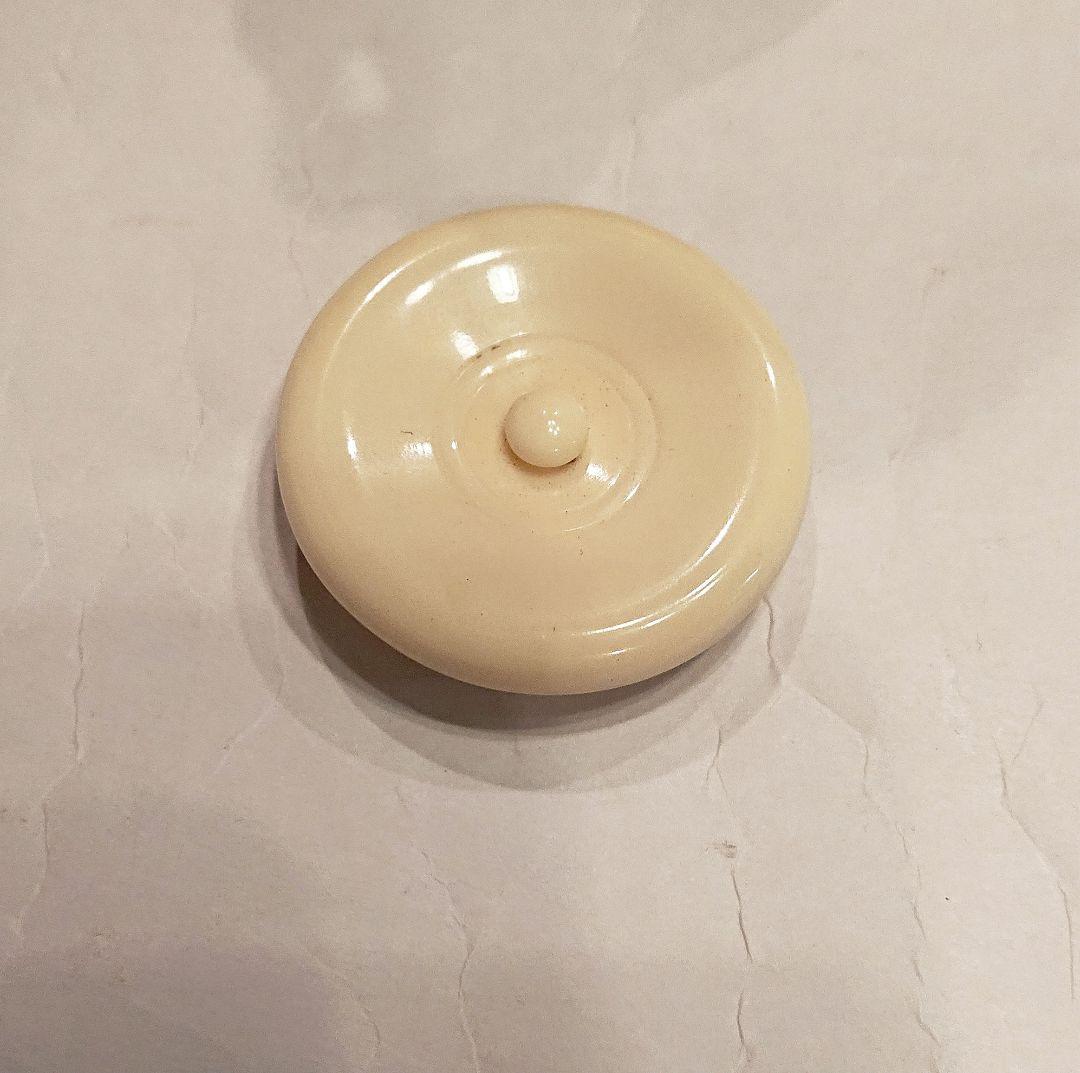 茶道具 織部 耳付 茶入 2代山口錠鐵 仕覆 共箱