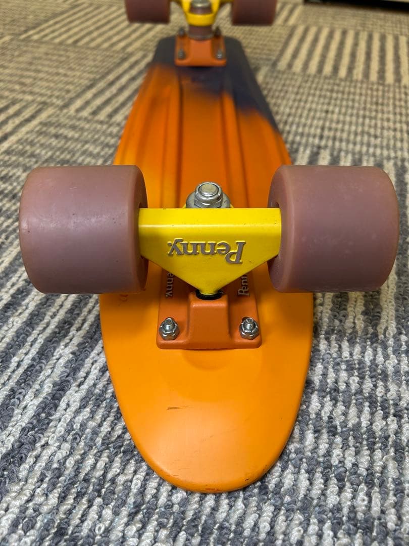 希少 Penny ペニー スケートボード オレンジ×ネイビー 22インチ