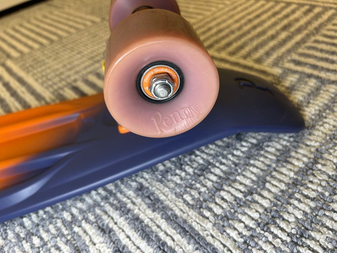 希少 Penny ペニー スケートボード オレンジ×ネイビー 22インチ