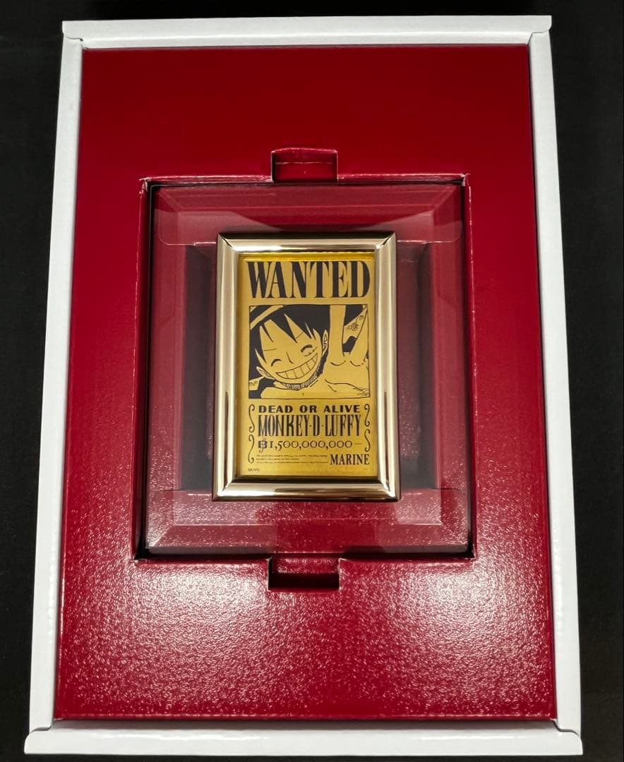 ONE PIECE ルフィゴールド手配書 純金999.9 24K 22K PSA