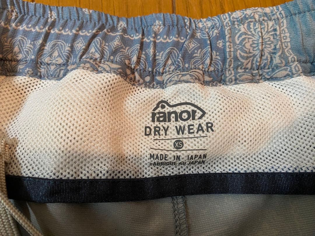 ranor ラナー バンダナ柄ノースリーブ ランニングパンツ ランスカ3点セット