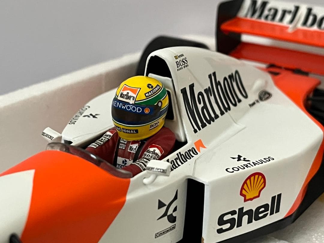 ミニチャンプス 1/18 McLaren Ford MP4-8 A.セナ 箱付