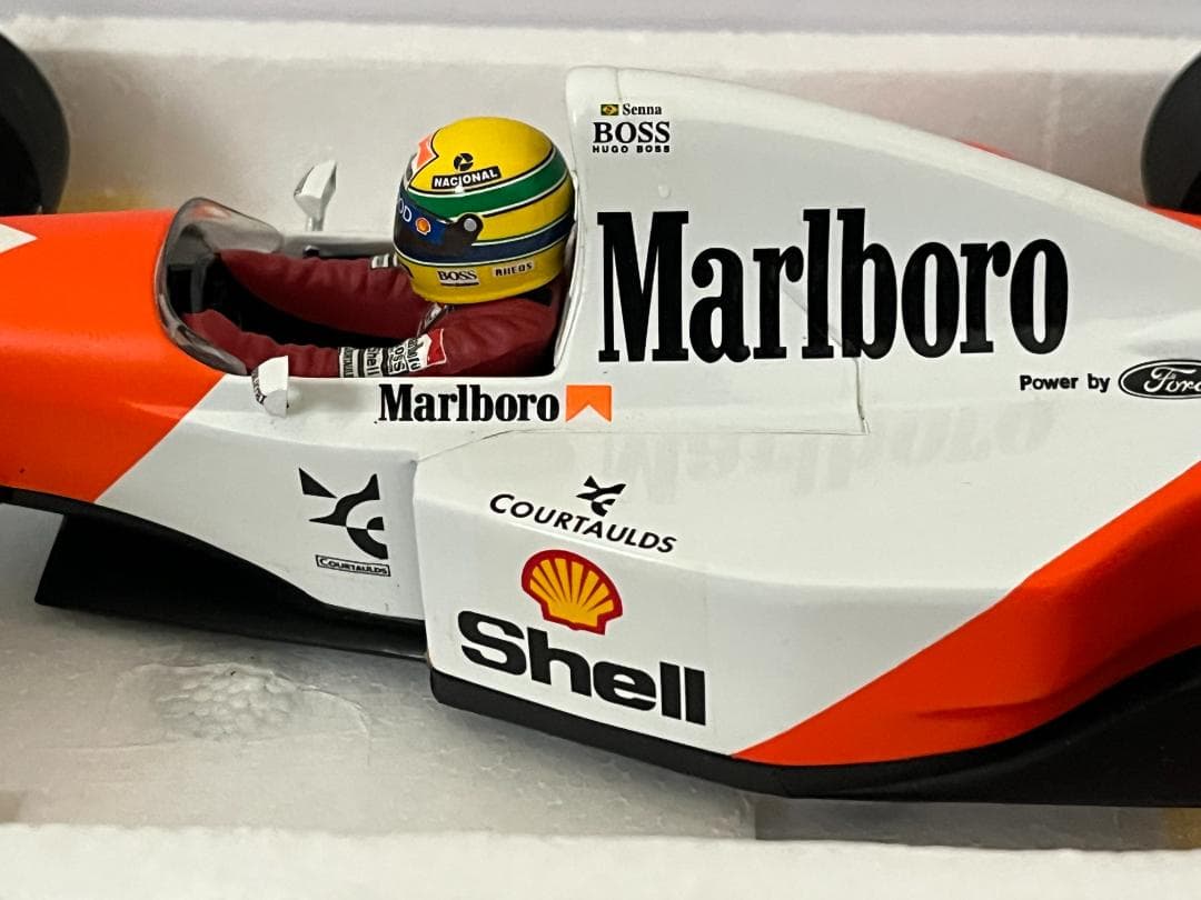 ミニチャンプス 1/18 McLaren Ford MP4-8 A.セナ 箱付