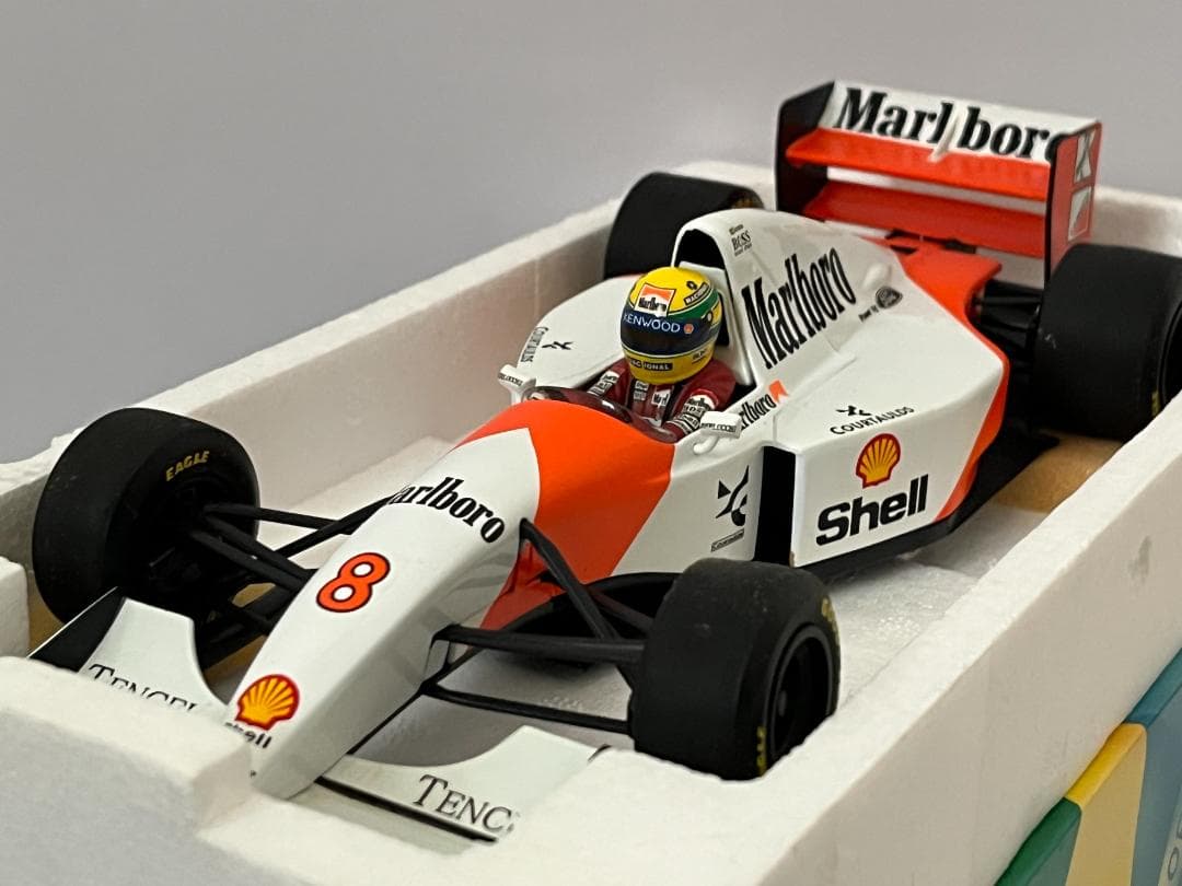 ミニチャンプス 1/18 McLaren Ford MP4-8 A.セナ 箱付