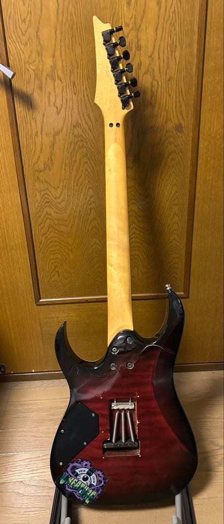 Ibanez RGシリーズ イエロー ステッカーアート