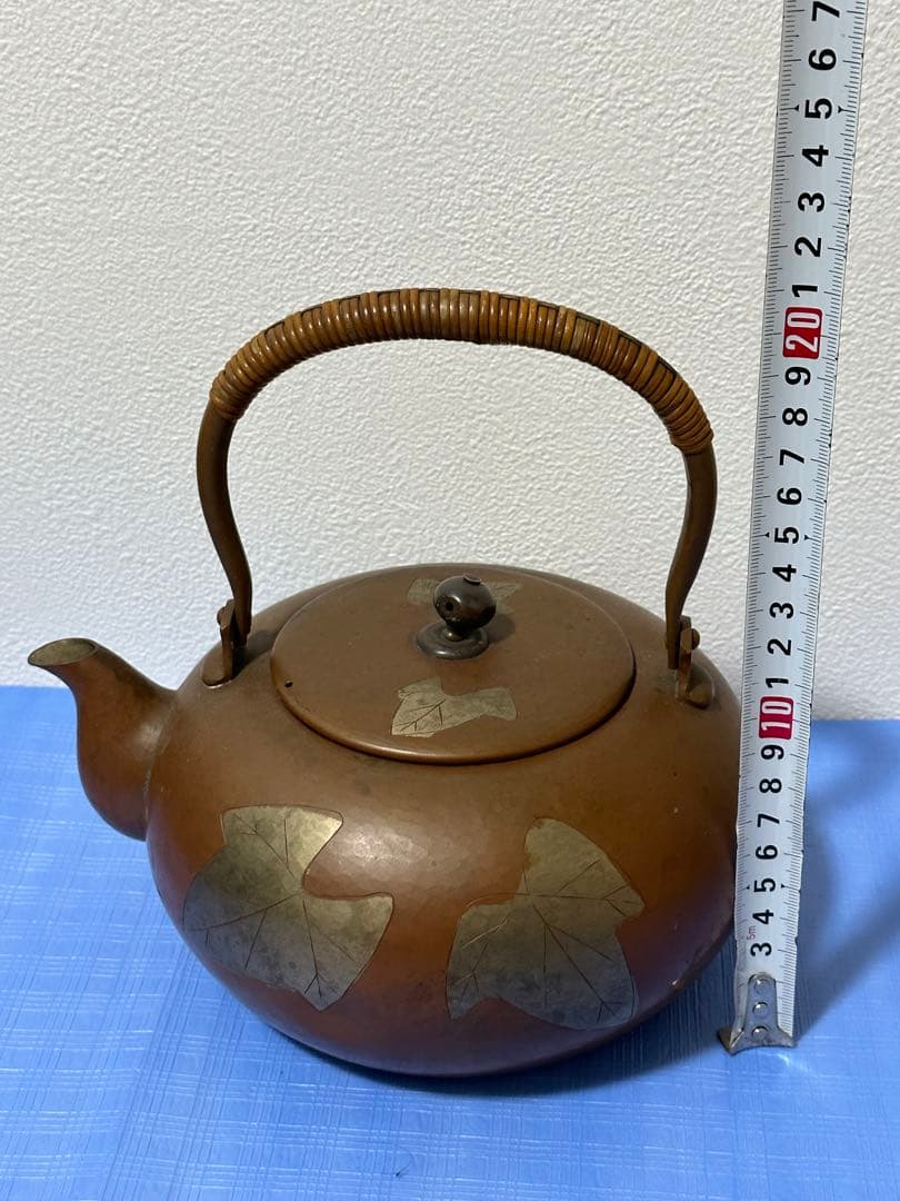 玉川堂製やかん 銅製 茶器煎茶道具　玉川堂　銅器　 やかん　茶器　水注　銅製