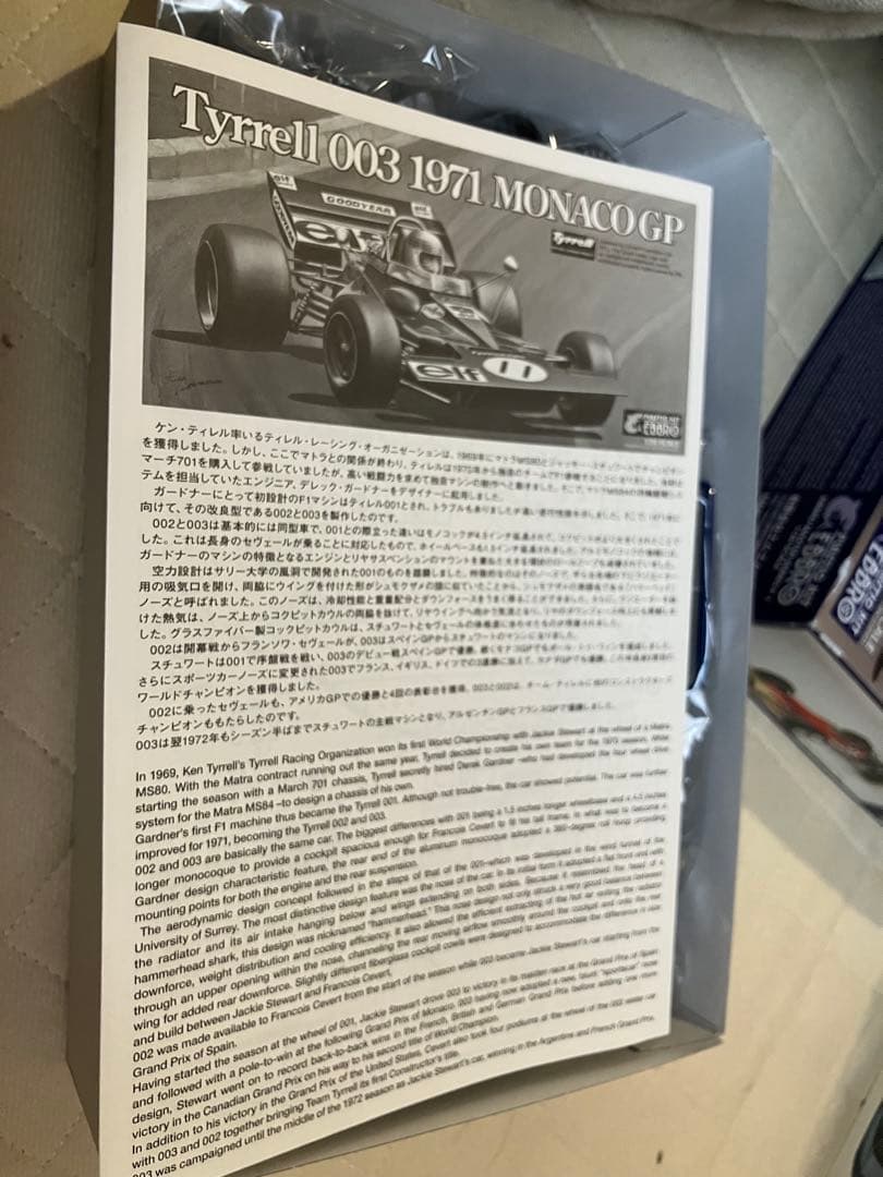 Tyrrell 003 1971 MONACO GP 1/20 プラモデル