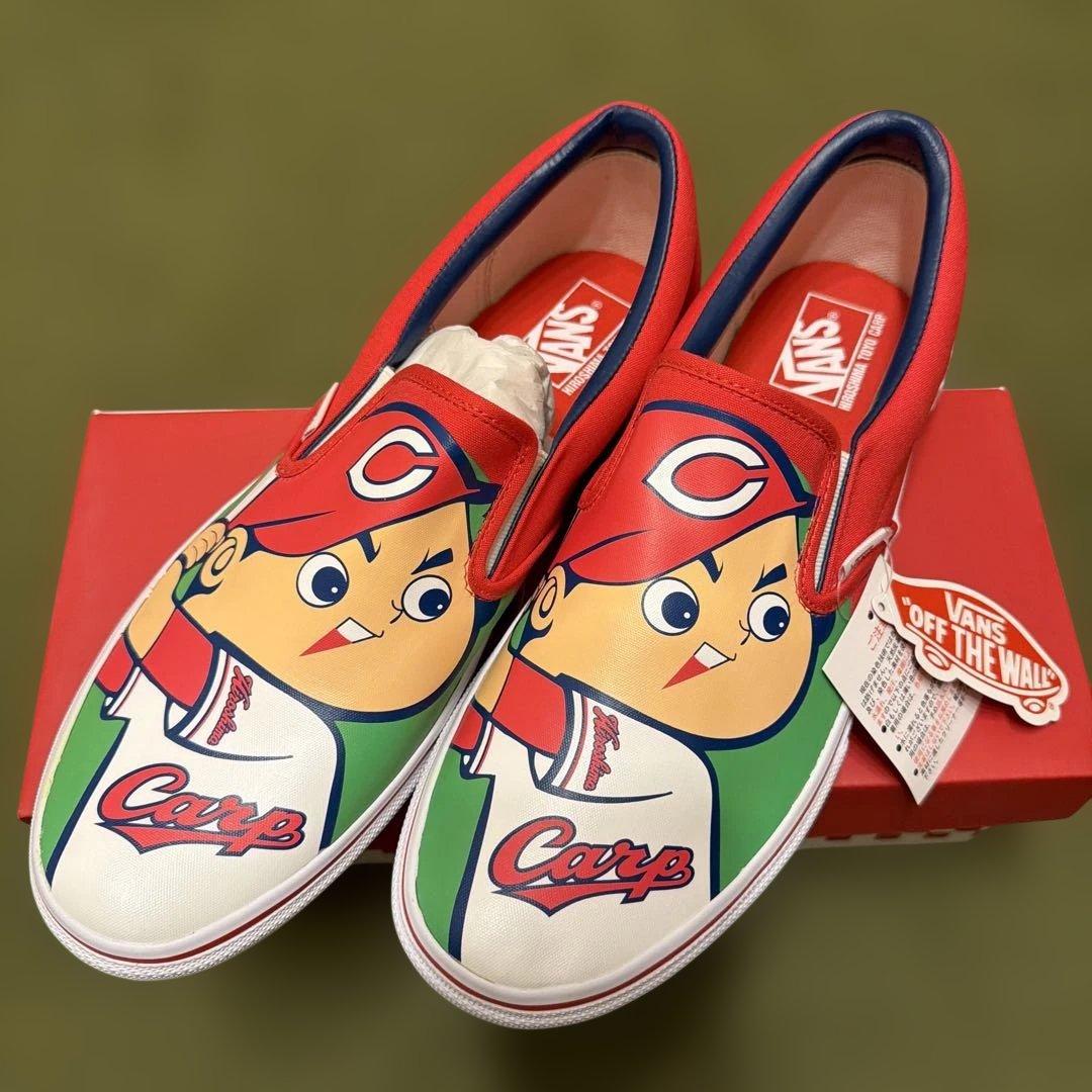 V98CL CARP Vans 広島東洋カープ スリッポン 30㎝ 46EUR