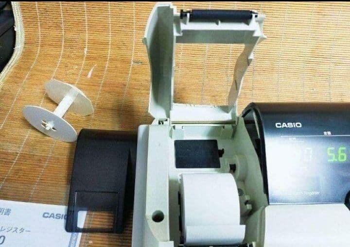 カシオレジスター　TE-M80　中古品　人気機種感熱紙　送料無料　923044