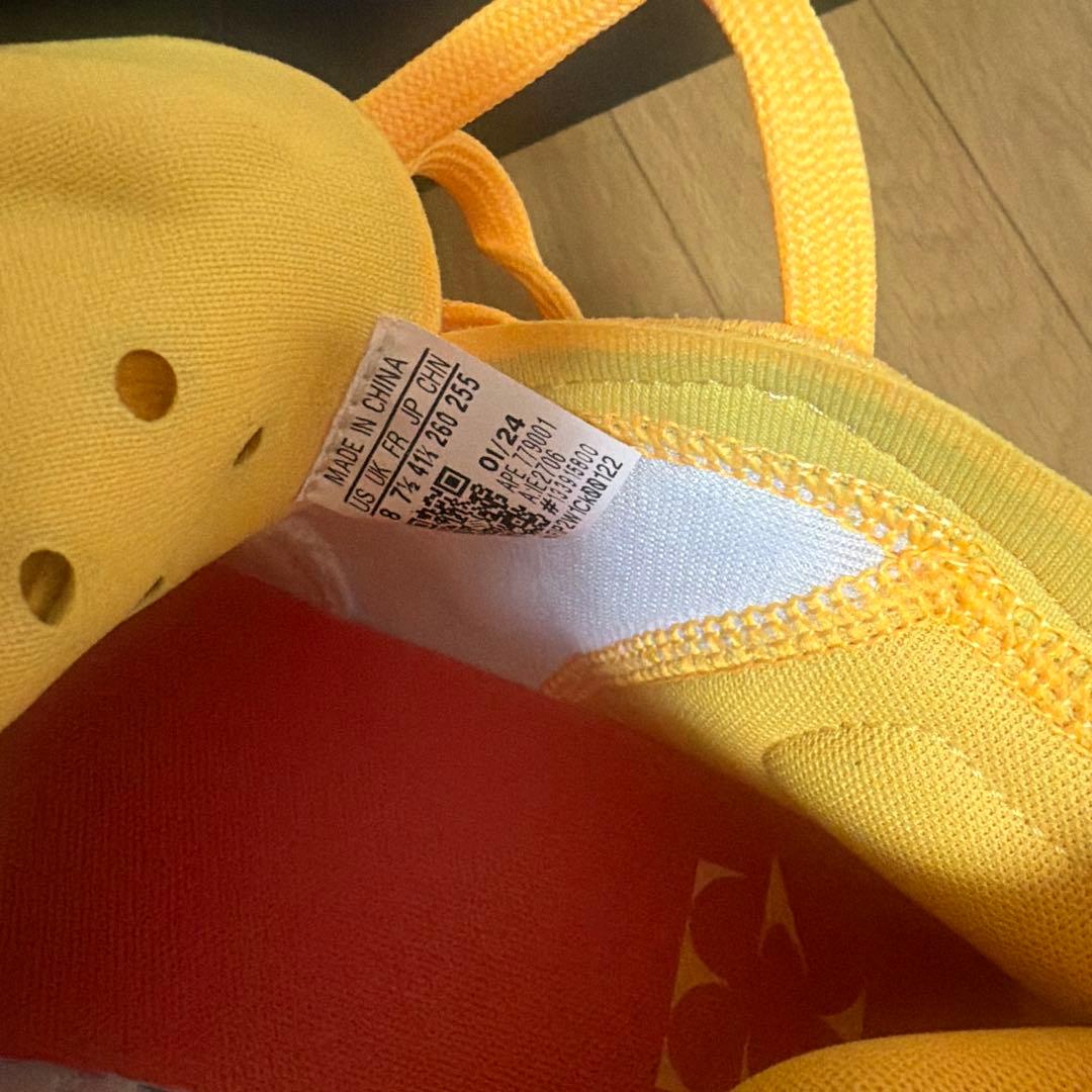 adidas バスケットシューズ イエロー/ピンク