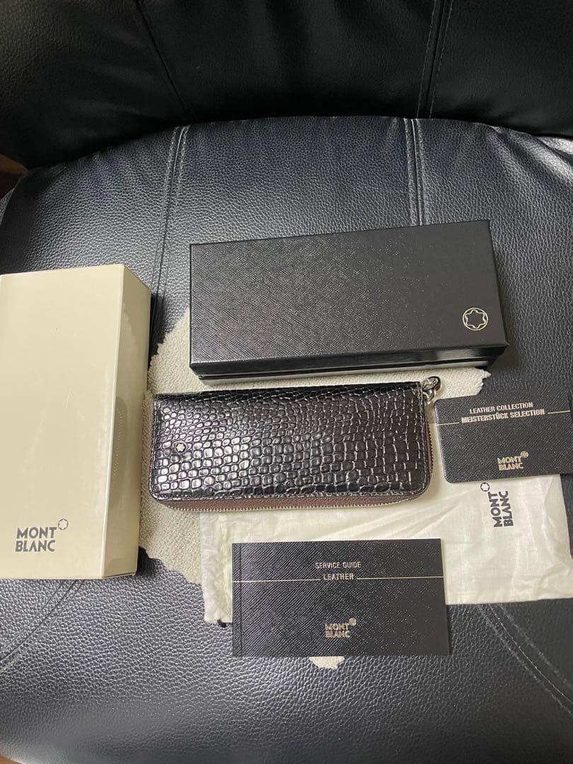 ‼️激レア‼️◾️美品◾️ペンケース2本差し◾️クロコダイル◾️ファスナー開閉式ボールペン◾️