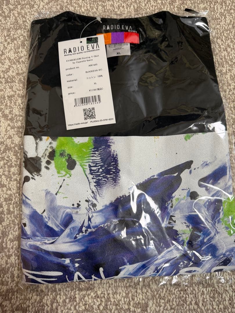 エヴァンゲリオン パーカー白XL、Tシャツ白・黒XL 3着まとめセット EVA