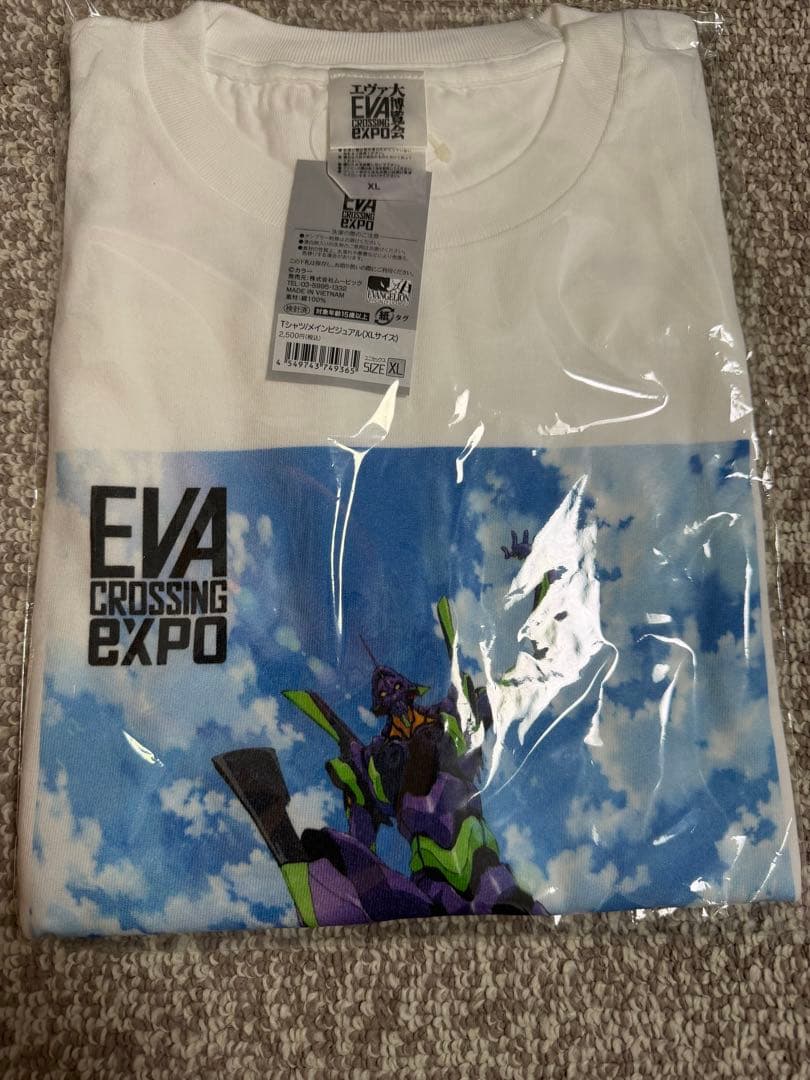 エヴァンゲリオン パーカー白XL、Tシャツ白・黒XL 3着まとめセット EVA