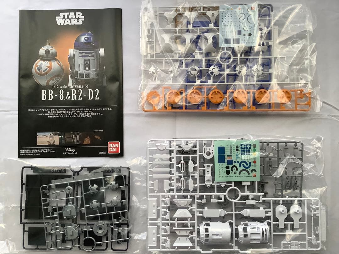 1/12 ドロイドセットC-3PO・BB-8・R2-D2・R5-D4 未開封