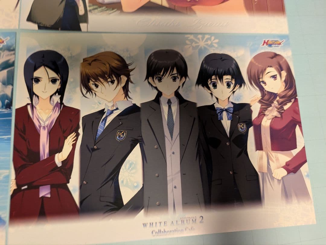 WHITEALBUM2 コラボカフェ　ランチョンマット　コンプ　雪菜　かずさ