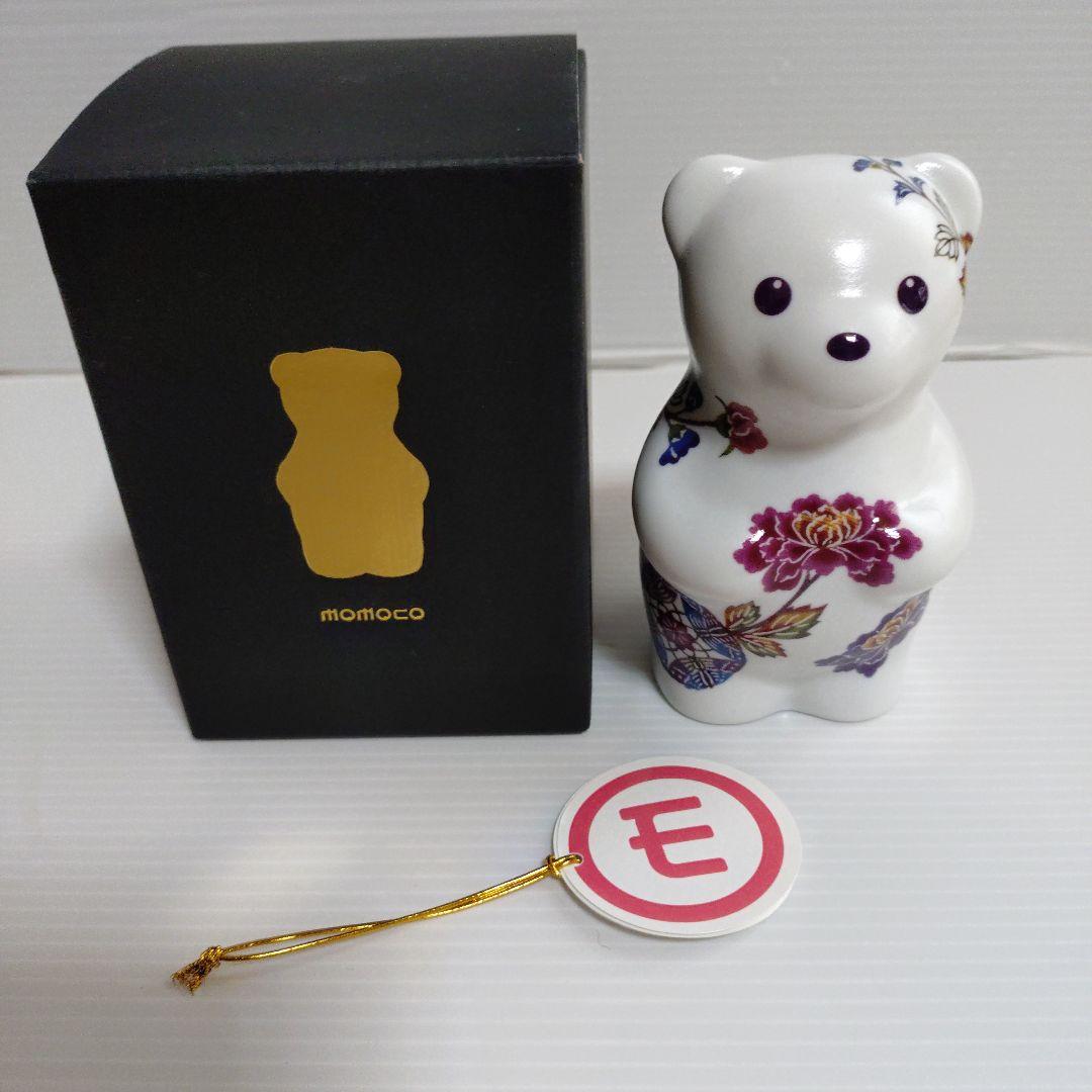 有田焼　momoco bear 琉球びんがた【ぼたん】　箱付き