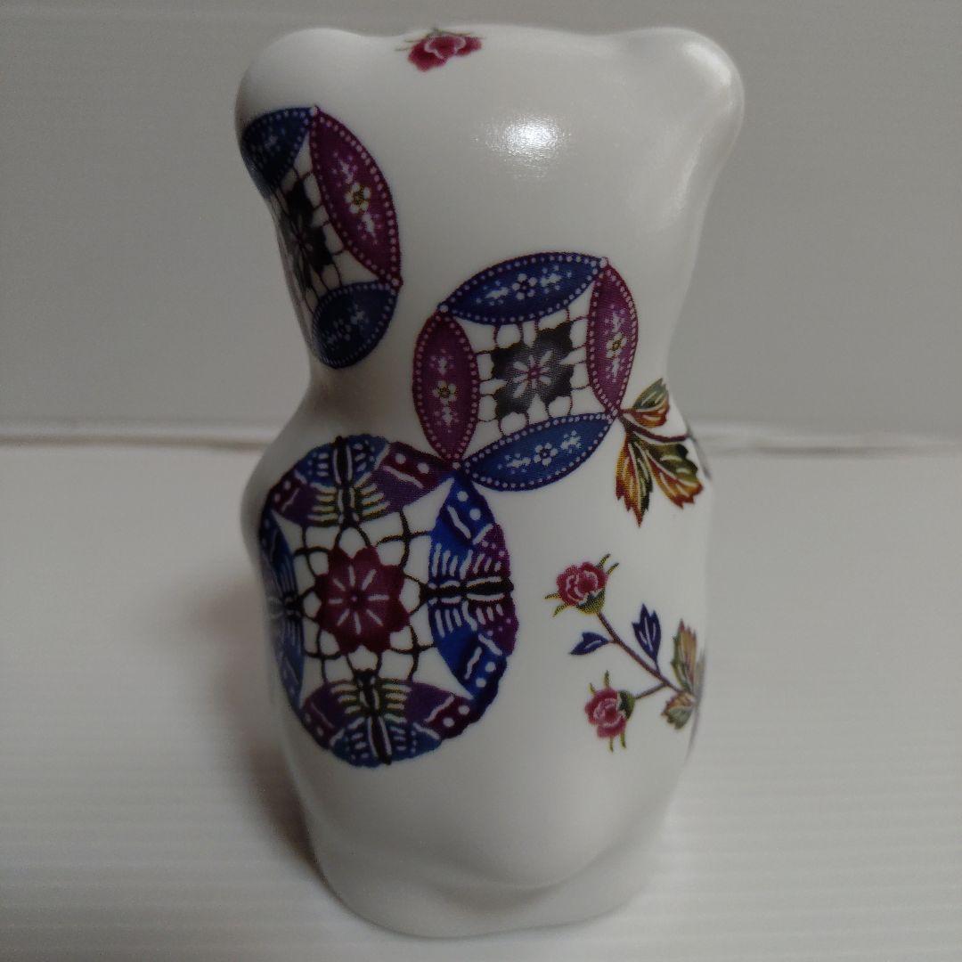 有田焼　momoco bear 琉球びんがた【ぼたん】　箱付き