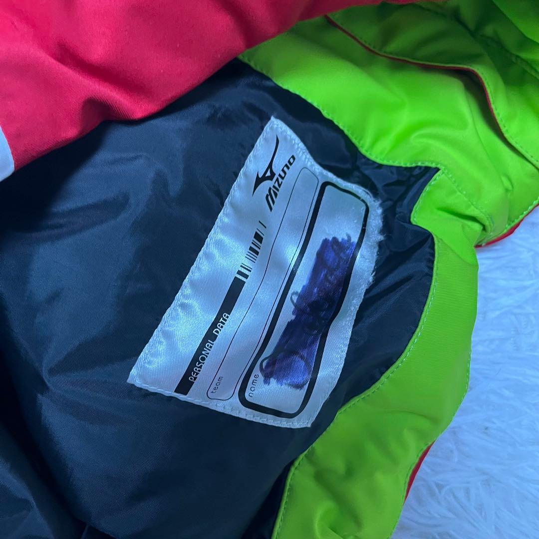 美品 最高級 ミズノ MIZUNO セットアップ スキー ウェア 赤 上下