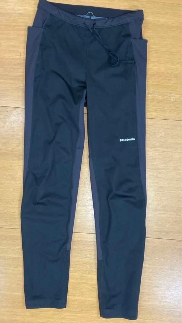 patagonia ウインド シールド パンツ XSサイズ　Black