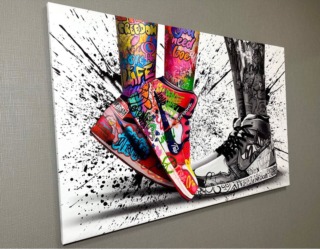 No.127特大サイズ！木枠付きキャンバスアート　アートパネル　ジョーダン