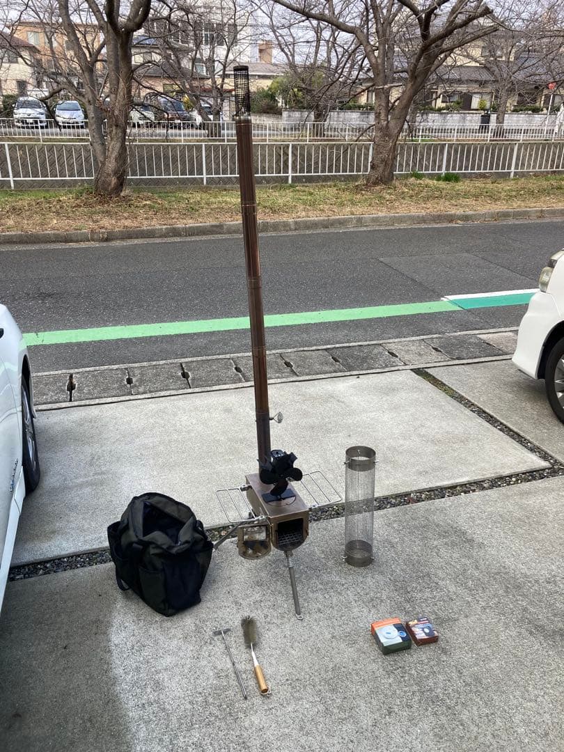 future fox fox base前幕付きとテンマクデザイン薪ストーブS