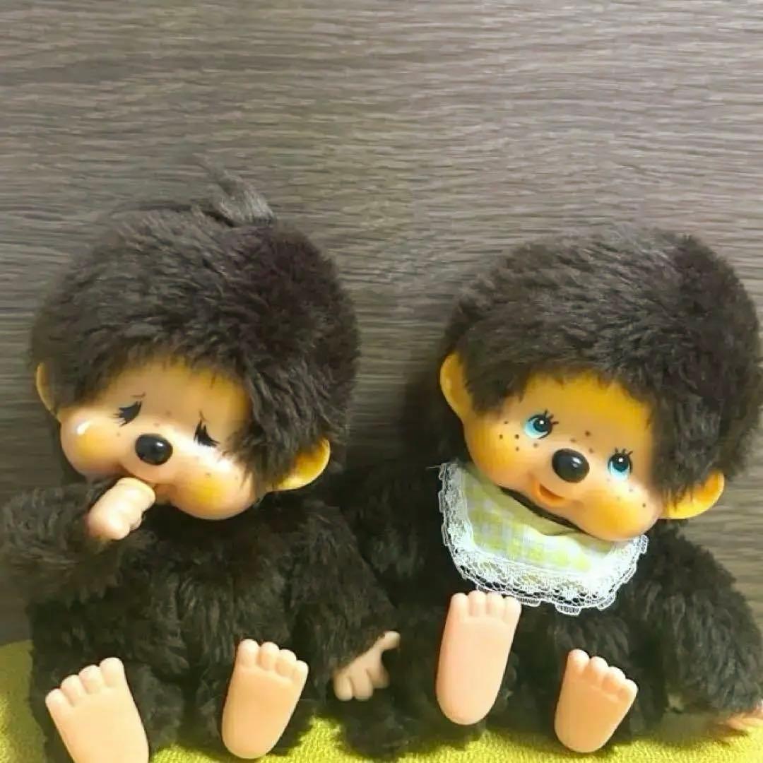 きゃさ　初代モンチッチ　ぬいぐるみ　二体セット　旧タグ