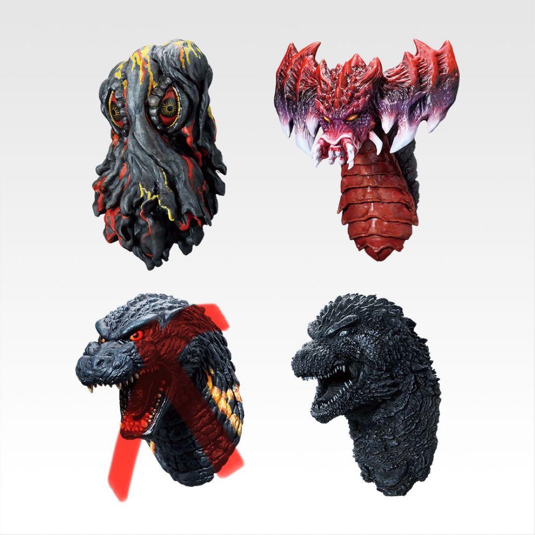 一番くじ ゴジラ 怪獣乱舞 Ｃ賞 スペースゴジラ E賞 モンスターヘッド3種