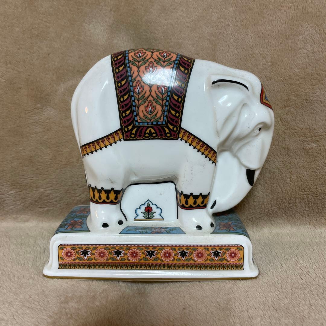 陶器製インド風象の置物