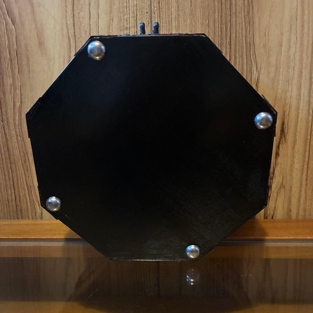 ヴィンテージ 中国　宝石箱　ジュエリーボックス　八角形　レア　赤