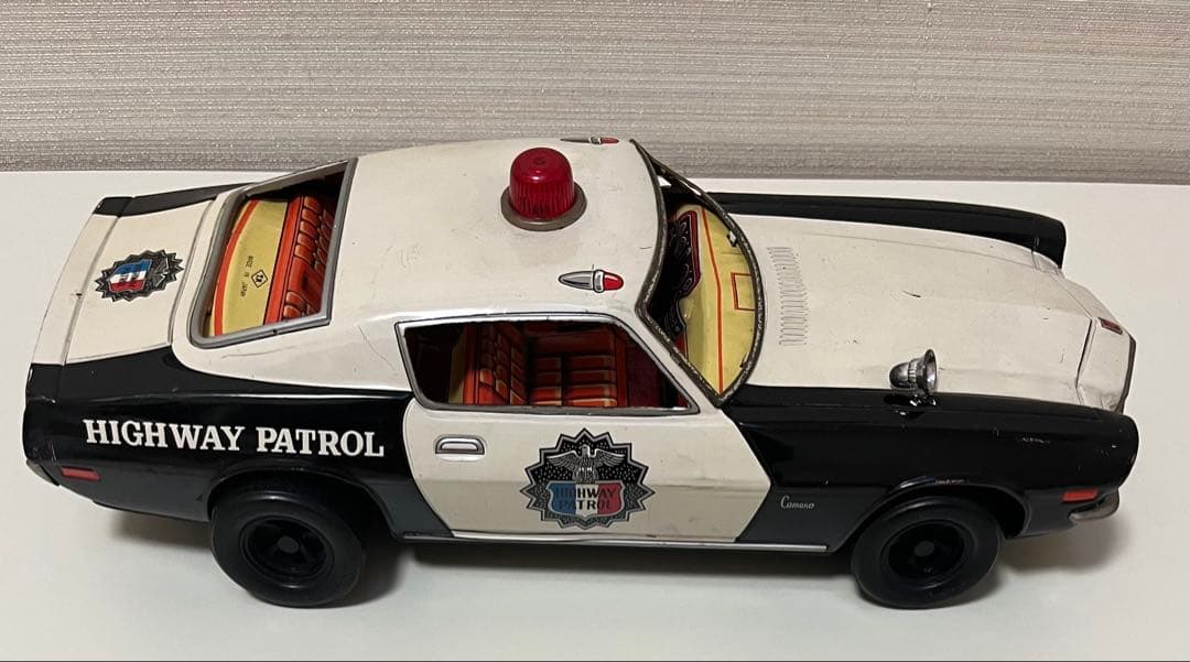 【当時物】野村トーイ ブリキ製 パトカー ハイウェイパトロール カマロ 希少