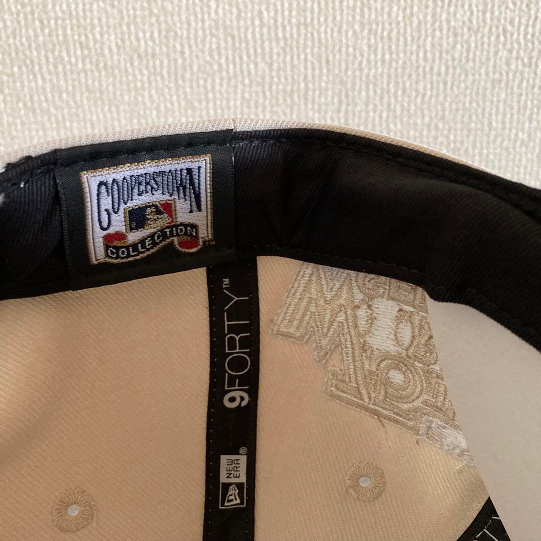 【海外限定】ニューエラ ロサンゼルスドジャース9FORTY Aフレーム ベージュ