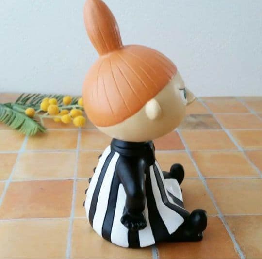 新品　ムーミン　リトルミイ ゆらゆらドール　首振り人形　ストライプ　北欧