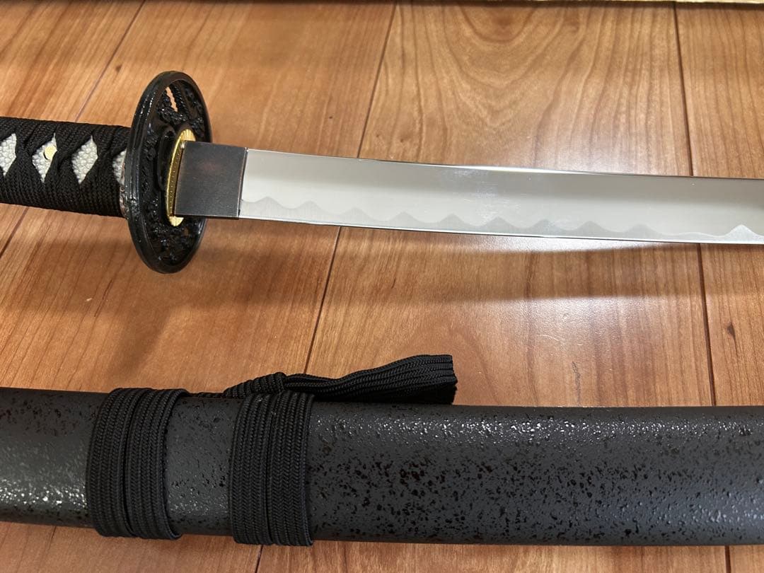 模造刀 黒色柄 刀 専用箱付き