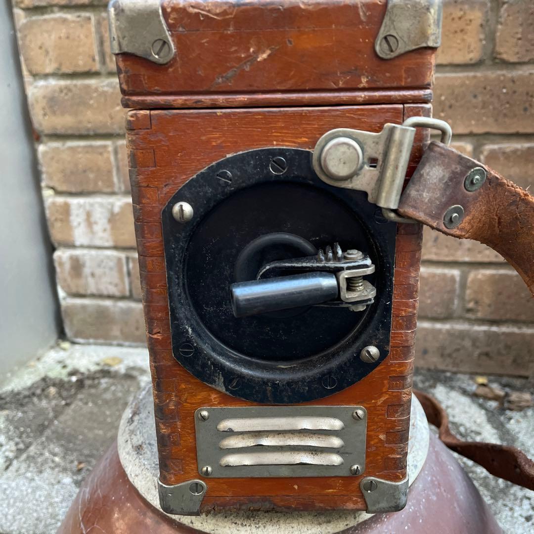 国鉄廃品 鉄道廃品 移動式磁石電話機　レトロ携帯電話機　国鉄携帯電話機　希少