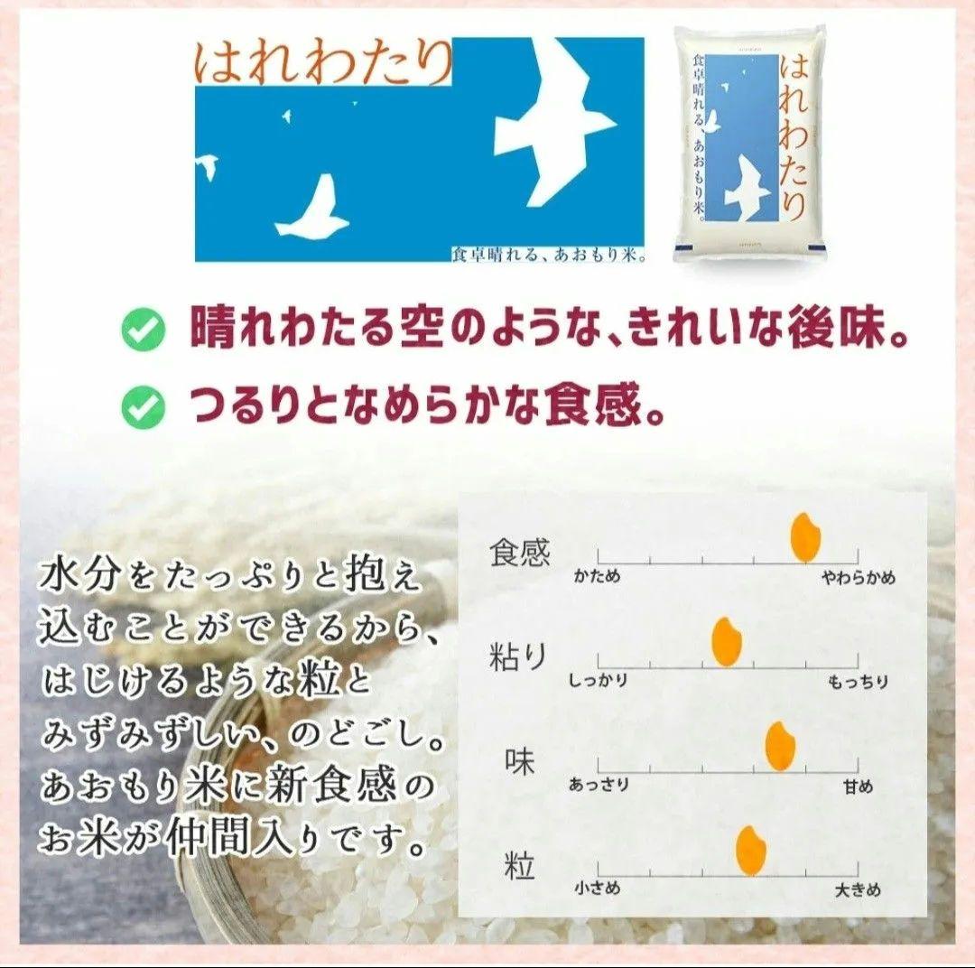 【限定3袋☆家計応援価格!】新米 青森県産 白米 はれわたり １０kg