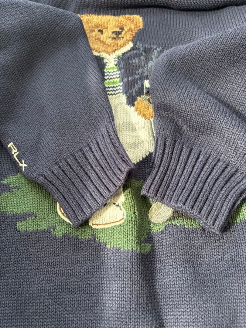 RLX Ralph Lauren クマ刺繍 ニットセーター