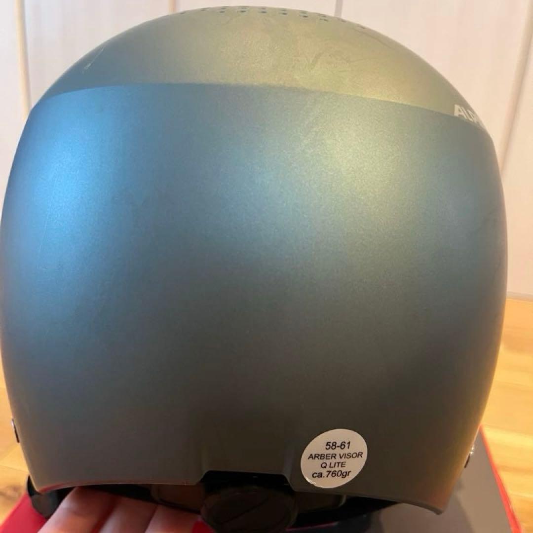 ALPINA バイザー付 スキーヘルメット 58-61センチ