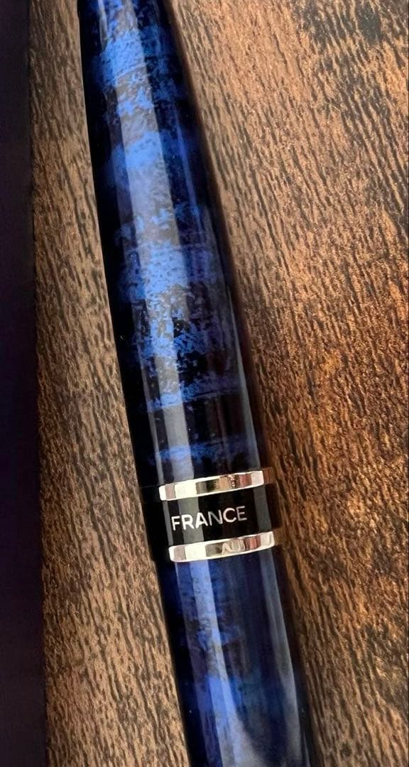 【最終値下げ】新品未使用 WATERMAN 青 ストライプ 万年筆