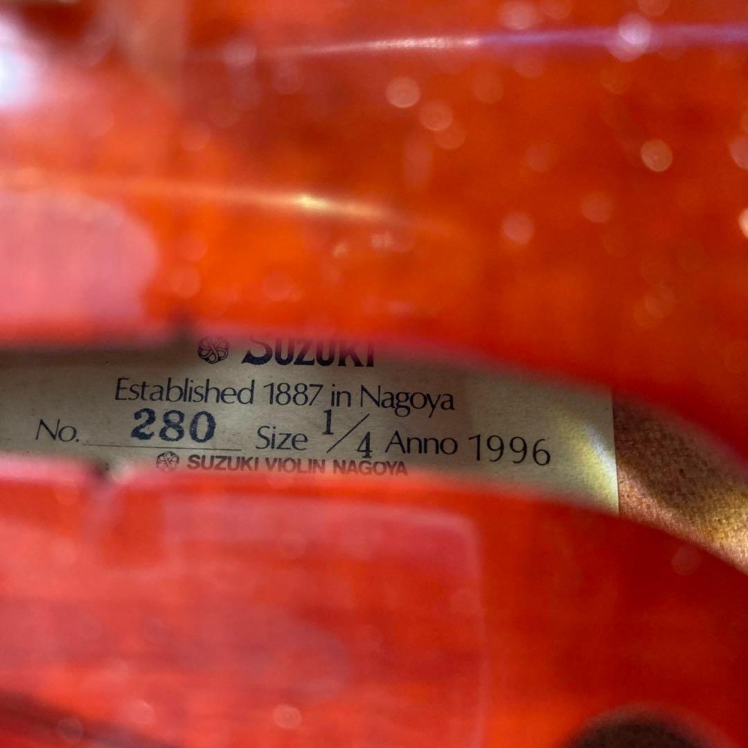 【スラー】SUZUKI バイオリン No.280 1/4 Anno
