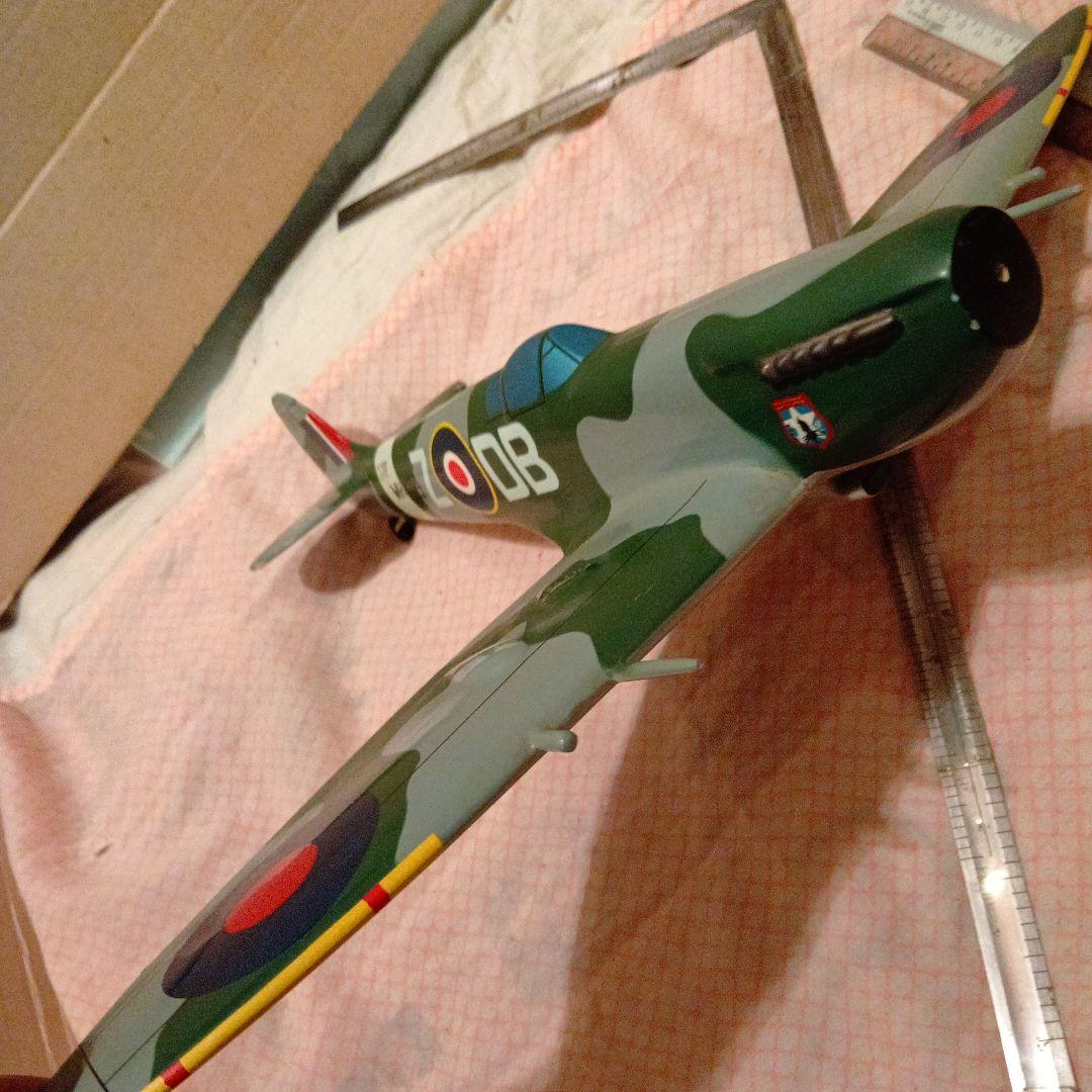 木製　戦闘機　模型　スピットファイア ZD-B 4434 1/72　送料着払い