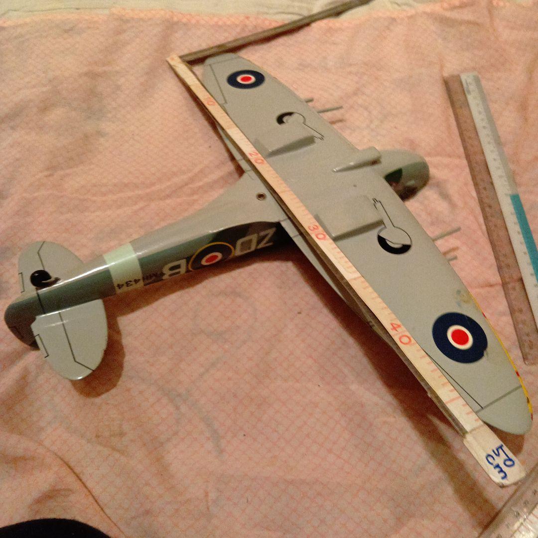 木製　戦闘機　模型　スピットファイア ZD-B 4434 1/72　送料着払い