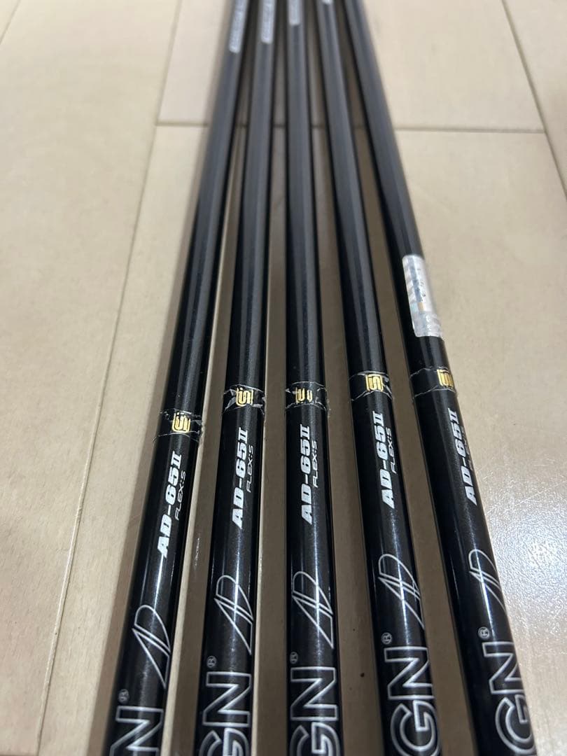 ツアーAD AD-65Ⅱ アイアン用シャフト フレックスＳ　5本