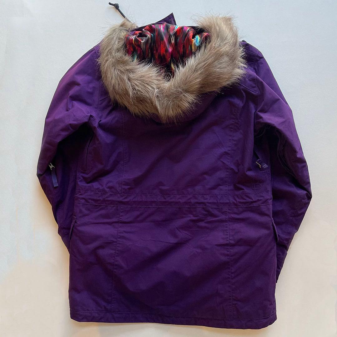 BURTON スノーボードウェア　レディースS フェイクファー付きフード【美品】