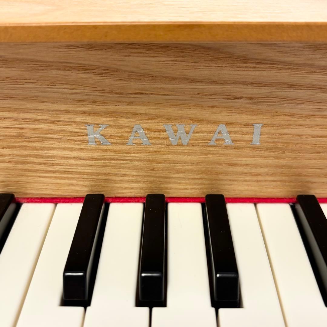 美品 KAWAI カワイ ミニピアノ ナチュラル 1144 32鍵盤 おもちゃ