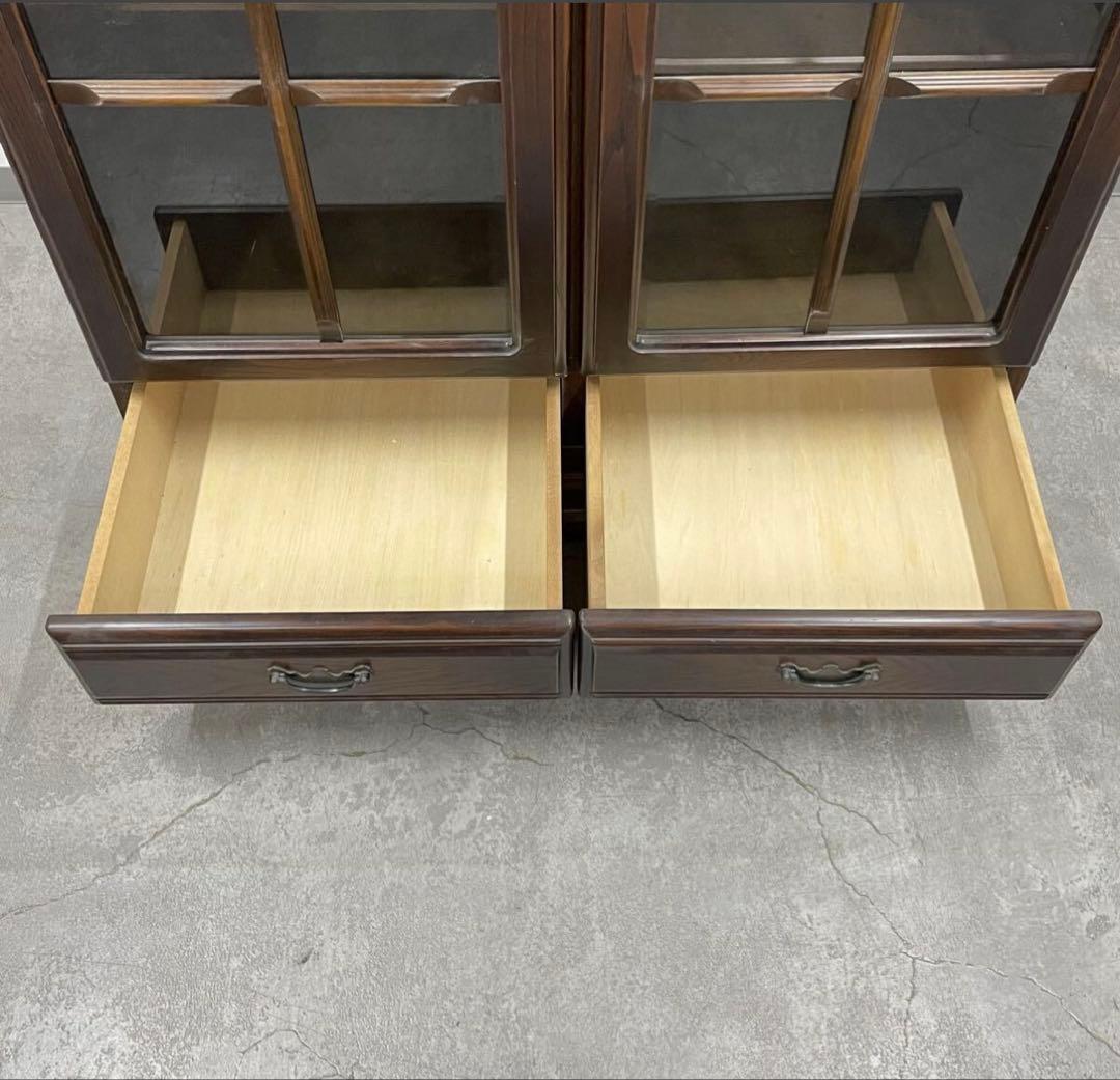 SNT1305 ATLANTA アトランタ 本棚 飾り棚 ガラス扉 キャビネット