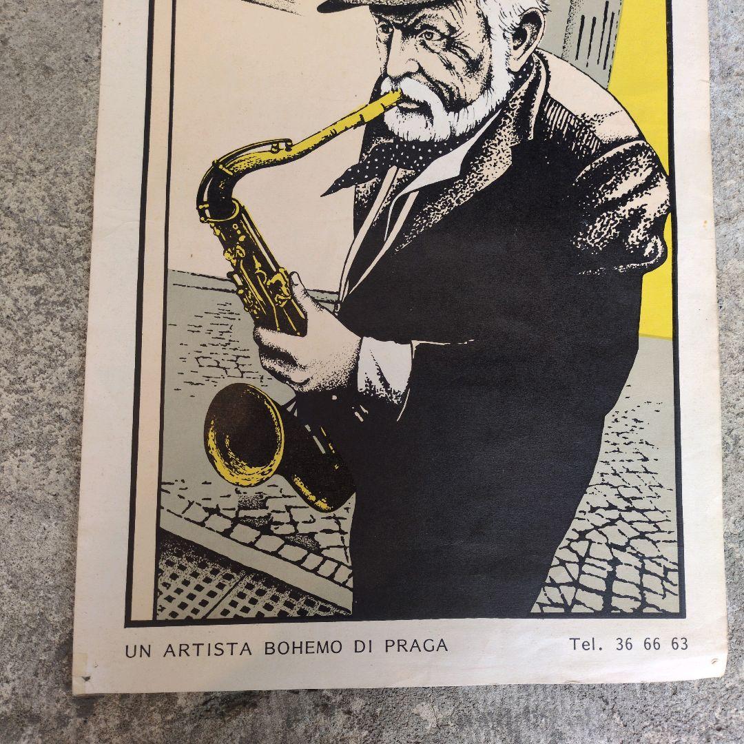 レア ヴィンテージポスター Vladimir Pinta ジャズ JAZZ 額装