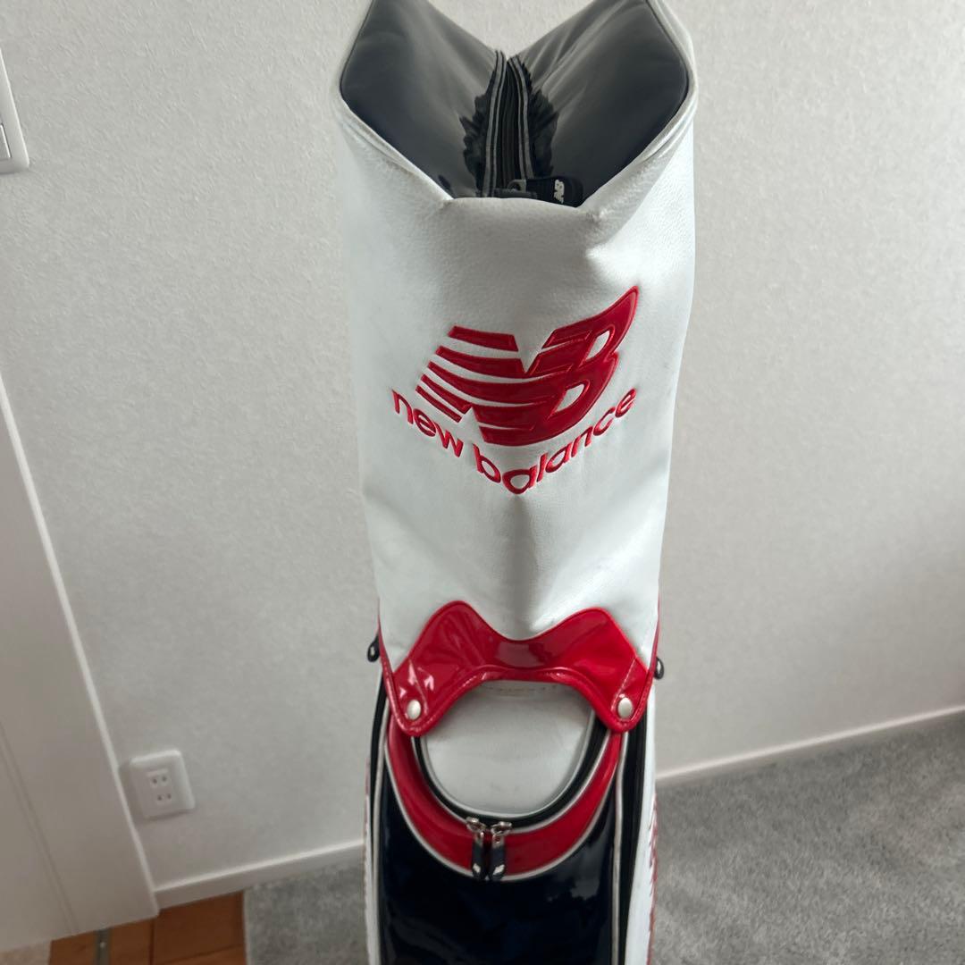 new balance ゴルフキャディバッグ 白/赤