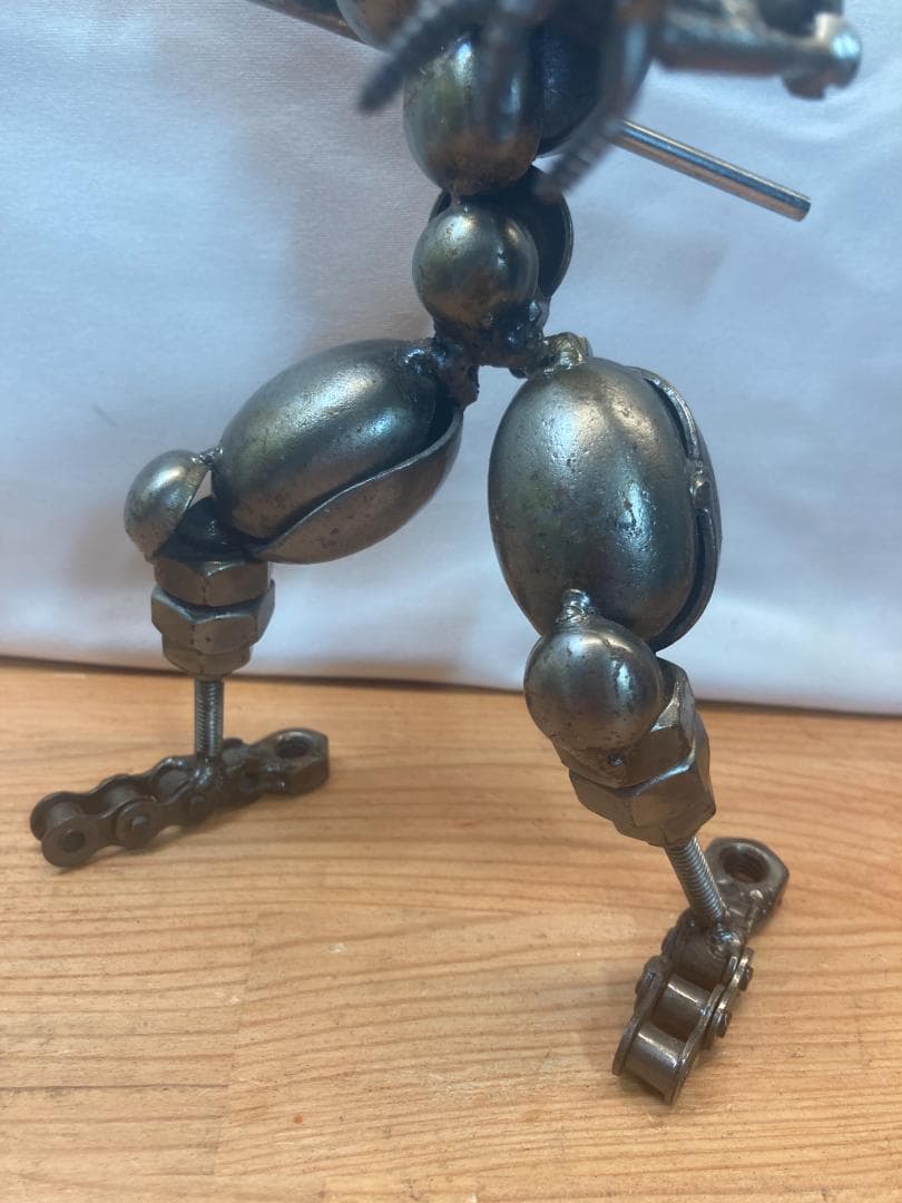 鉄のオブジェ 海外製 アート 人形