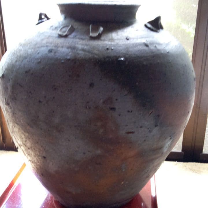 桃山時代備前焼4耳壺